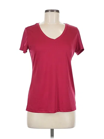 Pre-owned C9 By Champion Short Sleeve Top Burgundy V Neck Tops