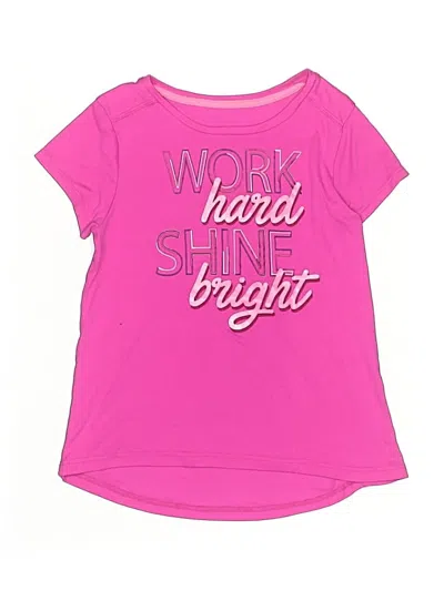 Pre-owned C9 By Champion Kids' Short Sleeve Top Pink Scoop Neck Tops