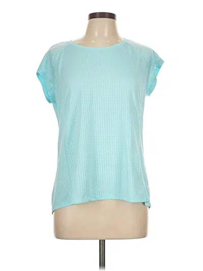 Pre-owned C9 By Champion Short Sleeve Top Teal Crew Neck Tops In Blue