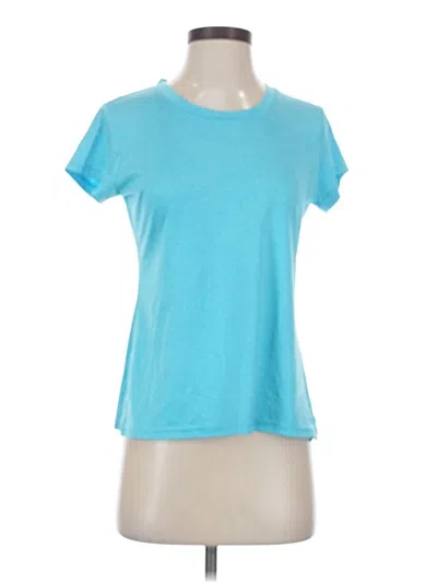 Pre-owned C9 By Champion Short Sleeve Top Teal Crew Neck Tops In Blue