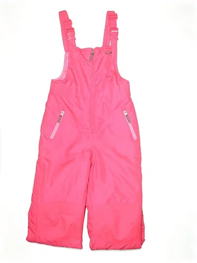 Pre-owned C9 By Champion Kids' Snow Pants With Bib In Pink