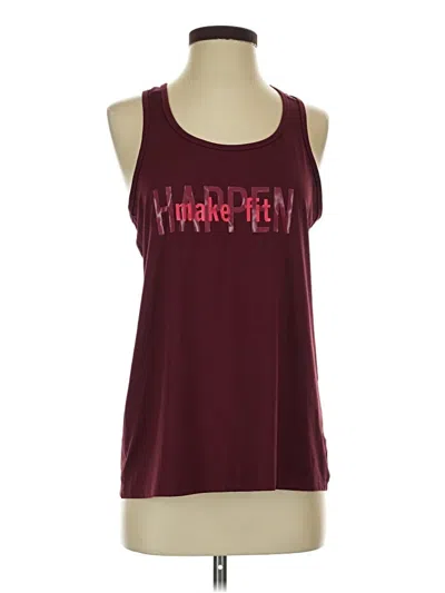 Pre-owned C9 By Champion Tank Top Burgundy Halter Neckline Tops
