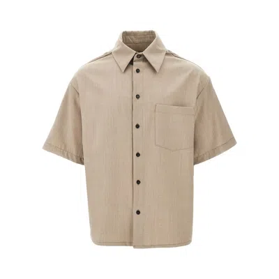 C.9.3 L-blend Boxy Fit Shirt In Beige