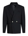 C.9.3 Man Blazer Black Size 36 Polyester, Wool, Viscose, Elastane In Black