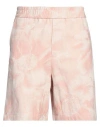 C.9.3 Man Shorts & Bermuda Shorts Salmon Pink Size 32 Cotton, Polyester In Salmon Pink