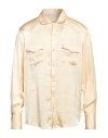 C.9.3 Man Shirt Light Yellow Size Xl Polyester