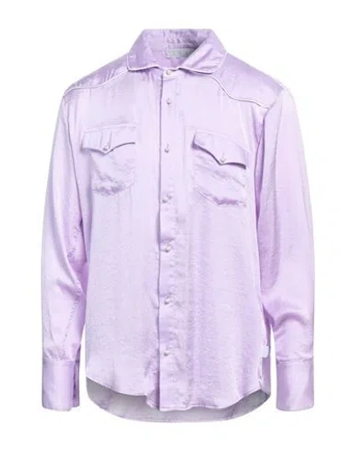 C.9.3 Man Shirt Lilac Size Xl Polyester In Purple