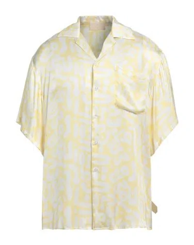 C.9.3 Man Shirt Pastel Yellow Size Xl Viscose
