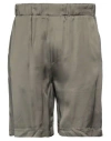 C.9.3 Man Shorts & Bermuda Shorts Military Green Size 30 Viscose In Green