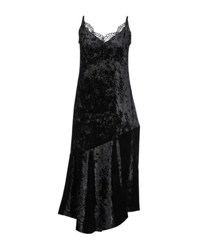 Ca' Vagan Woman Midi Dress Black Size Xl Viscose, Polyester