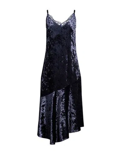 Ca' Vagan Woman Midi Dress Midnight Blue Size L Viscose, Polyester