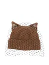 Ca4la Ear Embellished Hat In Brown