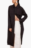 Caalo 2 Length Utility Jacket In Black