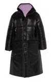 Caalo Reversible Convertible Sustainable Down Coat In Black