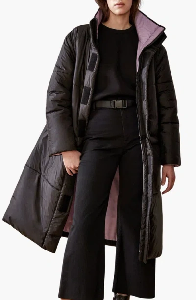 Caalo Reversible Convertible Sustainable Down Coat In Black