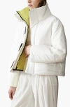 Caalo Reversible Cropped Sustainable Down Coat In Neutral