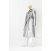 Caalo Sustainable Down Wool Over Coat In Gray