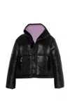 Caalo Sustainable Reversible Cropped Coat In Black