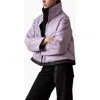 Caalo Sustainable Reversible Cropped Coat In Purple