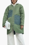 Caalo Sustainable Water-resistant Car Coat In Multi