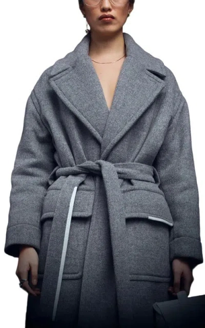 Caalo Sustainable Wool Down Coat In Multi