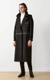 Caalo Water-resistant Convertible Sustainable Trench Coat In Black