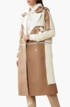 Caalo Water-resistant Convertible Sustainable Trench Coat In Camel