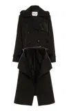 Caalo Water-resistant Sustainable Convertible Trench In Black