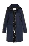 Caalo Water-resistant Convertible Sustainable Raincoat In Blue