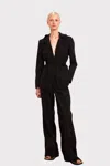 Caalo Water Resistant Travel Blazer In Black
