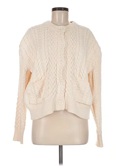 Pre-owned Caara Cardigan Sweater In Ivory