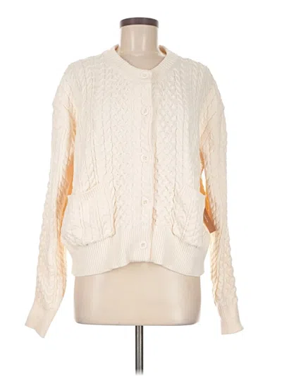 Pre-owned Caara Cardigan Sweater In Ivory