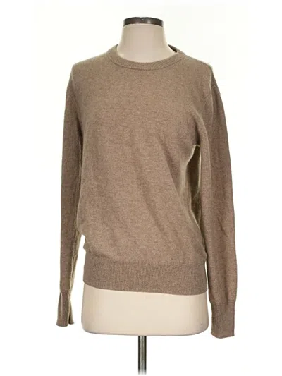 Pre-owned Caara Cashmere Pullover Sweater In Tan