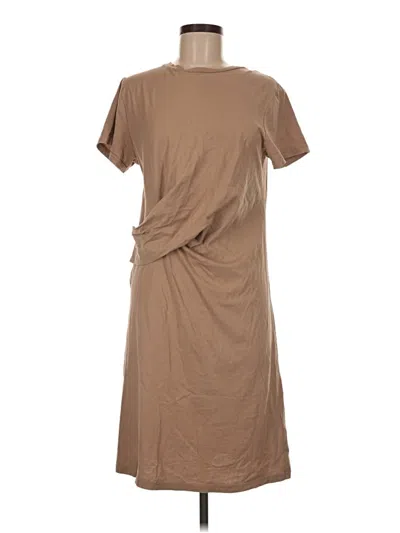 Pre-owned Caara Casual Dress In Brown