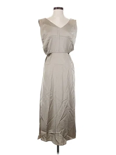 Pre-owned Caara Casual Dress In Gray