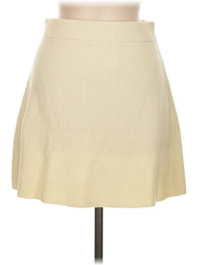 Pre-owned Caara Casual Skirt In White