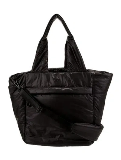 Pre-owned Caara Nylon Tote W/ Tags In Black