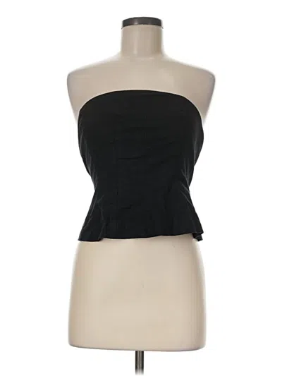 Pre-owned Caara Sleeveless Blouse In Black