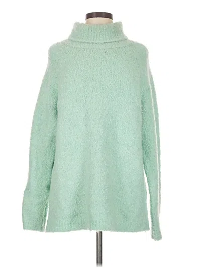 Pre-owned Caara Turtleneck Sweater In Green