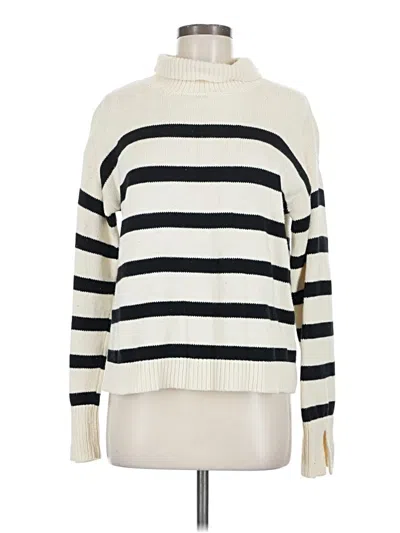 Pre-owned Caara Turtleneck Sweater In Ivory