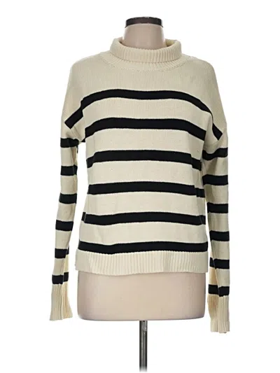 Pre-owned Caara Turtleneck Sweater In Ivory