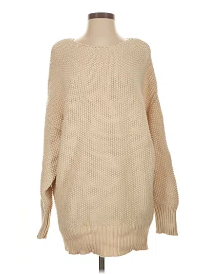 Pre-owned Caara Turtleneck Sweater In Tan
