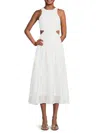 Caara Women's Yazmin Cutout Midi Dress In White