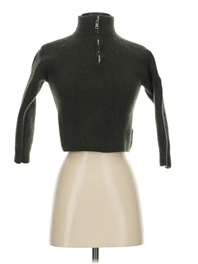 Pre-owned Caara Wool Pullover Sweater In Green