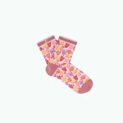 Cabaia Women's Socks With Coral Pattern In Neutral