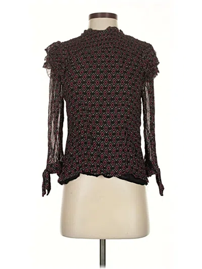 Pre-owned Caballero 3/4 Sleeve Blouse In Black