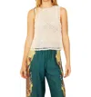 Caballero Amelie Hand Crochet Top In Beige In Beige