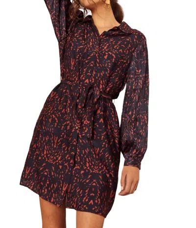 Caballero Austin Dress In Two Tone X-ray In Black
