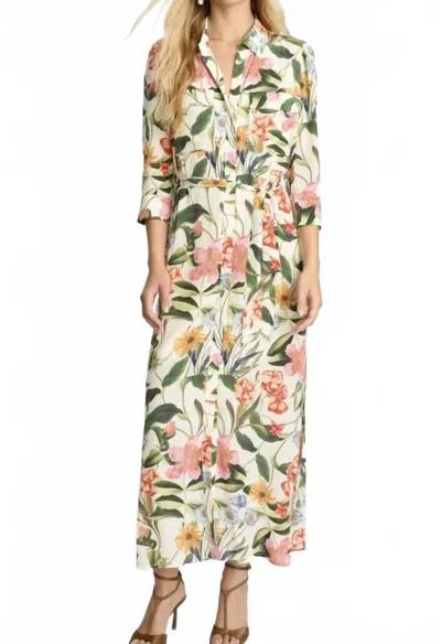 Caballero Azura Floral Dress In Buttercream In Multi