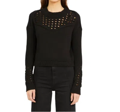 Caballero Bellamy Long Sleeve Sweater In Black